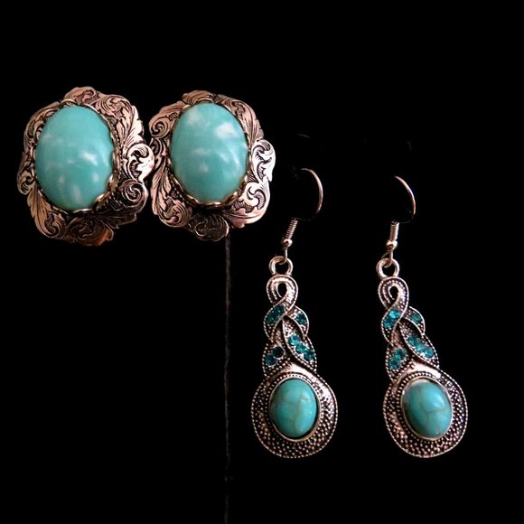 2 Pairs of Earrings, One Vintage and One Fashion  NEW LOW PRICE - Picture 1 of 7